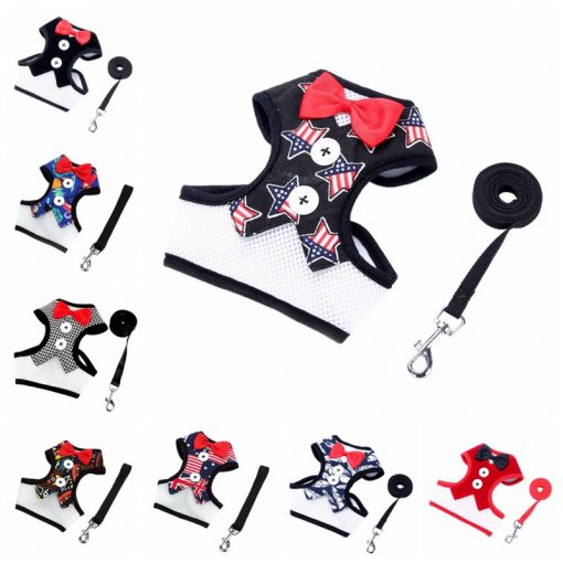 Puppy collars Dog Clothes Vest Dog Leashes - Image 3