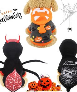 Pet Dog Clothes Halloween Funny Dog spider costume