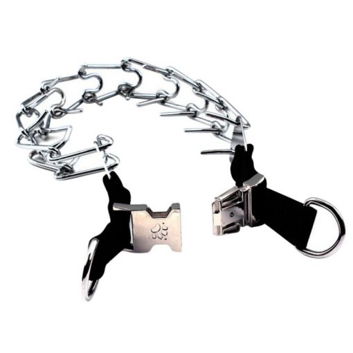 dog prong collar detail open