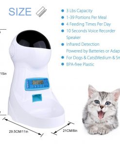 Automatic Cat feeder size