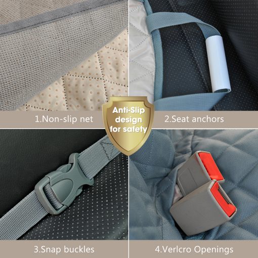 Dog car seat covers with safety belt Kit - Image 4