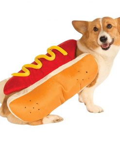 Hot dog costume with dog 2